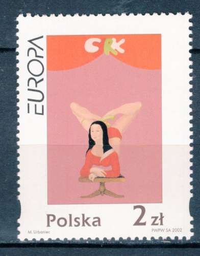 POLOGNE  2002 EUROPA LE CIRQUE NEUF** 