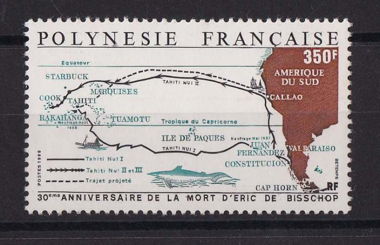 POLYNESIE.   YT   n° 311    neuf **    1988