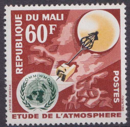 Mali 1963 Y&T 49 neuf ** - Etude de l'atmosphère 