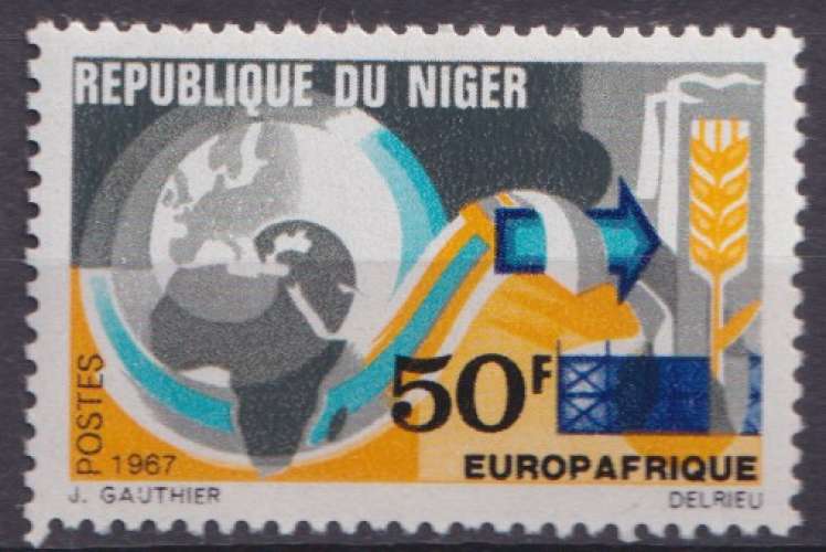 Niger 1967 Y&T 205 neuf ** - Europafrique 