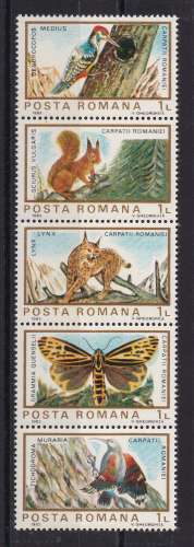 ROUMANIE   Y/T   n° 3465/3469    neuf **    1983