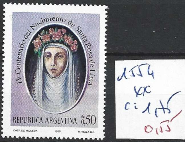 ARGENTINE 1554 ** côte 1.75 €