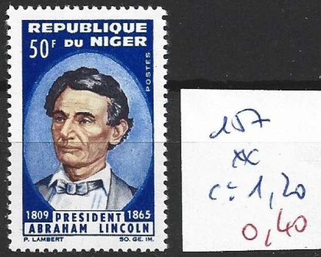 NIGER 157 ** côte 1.20 €