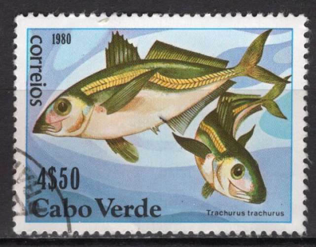 CAP VERT 1980 POISSON LE TRACHURUS OBLITERE