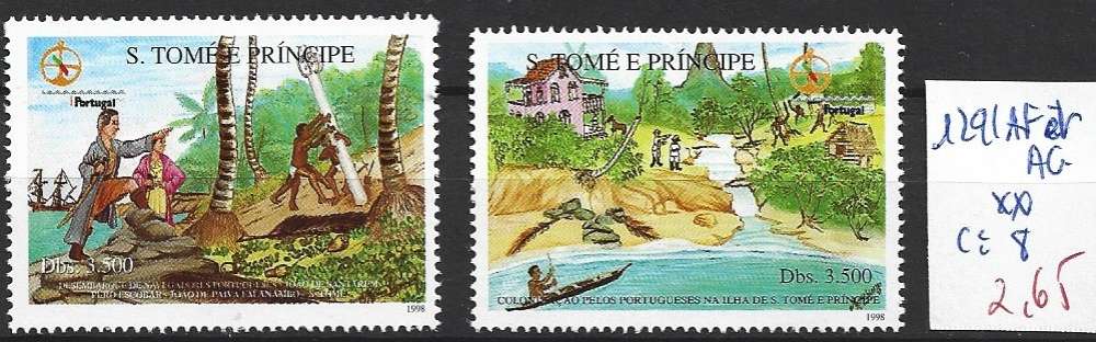 SAINT THOMAS ET PRINCE 1291 AK & AG ** côte 8 €