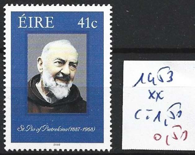 IRLANDE 1453 ** côte 1.50 €