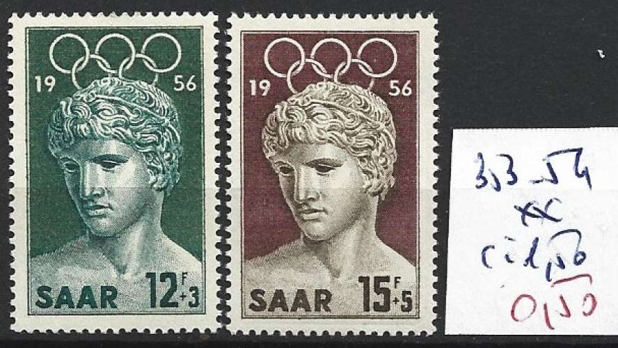 SARRE 353-354 ** côte 2 €