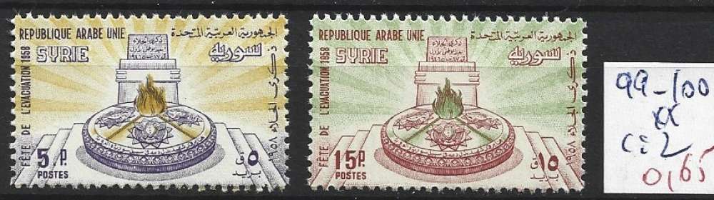 SYRIE 99-100 ** côte 2 €