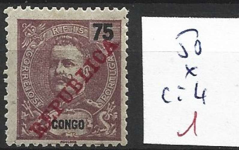 CONGO PORTUGAIS 50 * côte 4 €