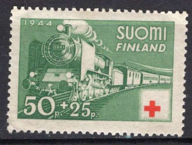 FINLANDE 1944 CROIX ROUGE TRAIN SANITAIRE NEUF**