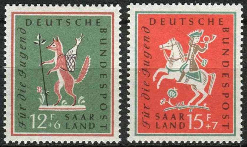 SARRE 1958 NEUF** MNH N° 415 416