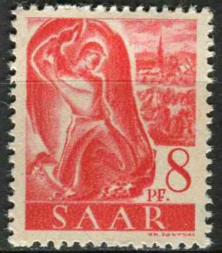 SARRE 1947 NEUF* charnière N° 199