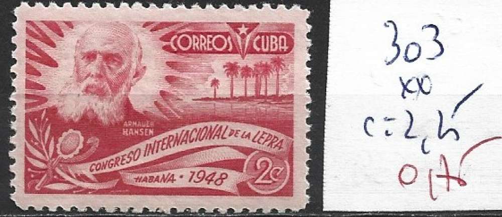 CUBA 303 ** côte 2.25 €