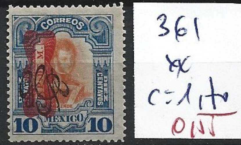 MEXIQUE 361 ** côte 1.70 €