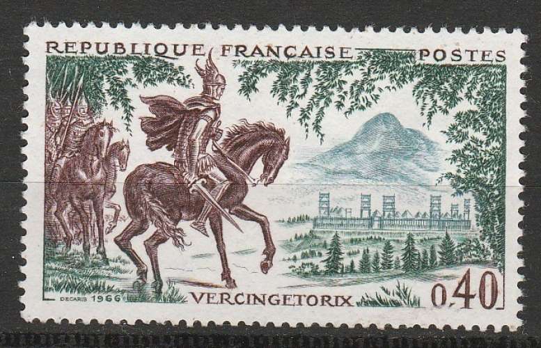 France 1966 YT 1495 Vercingétorix neuf sans colle