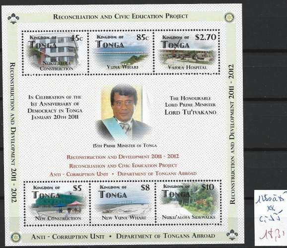 TONGA 1280 à 1285  ** côte 55 €