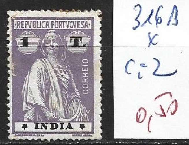 INDE PORTUGAISE 316B * côte 2 €