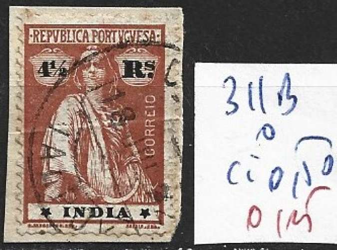 INDE PORTUGAISE 311B oblitéré côte 0.50 €