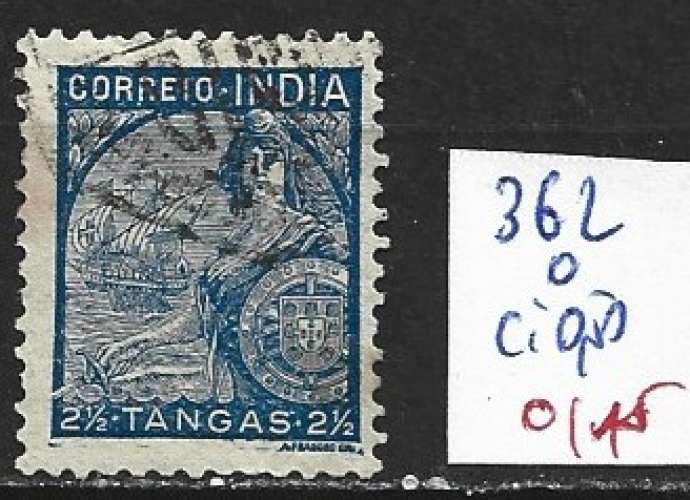 INDE PORTUGAISE 362 oblitéré côte 0.50 €