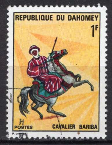 DAHOMEY 1970 CAVALIER BARIBA  OBLITERE