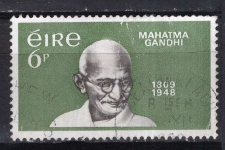 IRLANDE 1969 LE MAHATMA GANGHI  OBLITERE