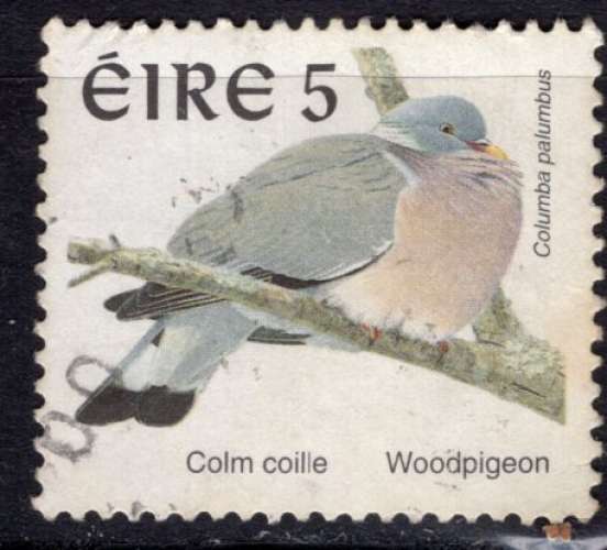 IRLANDE 1998 LES OISEAUX LE PIGEON RAMIER OBLITERE