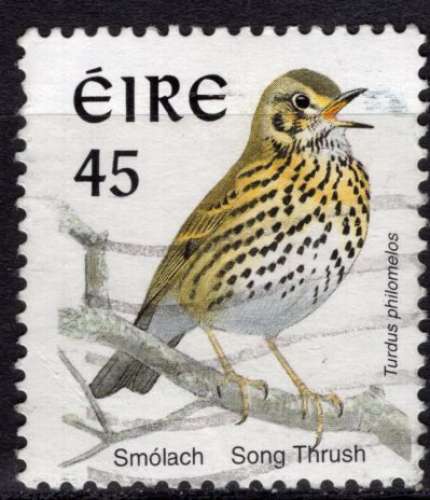 IRLANDE 1998 LES OISEAUX LA GRIVE MUSICIENNE OBLITERE