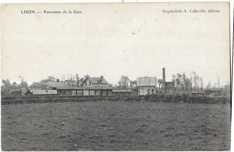 LISON: Panorama de la Gare - imp Colleville édit