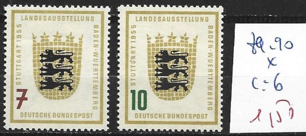 ALLEMAGNE 89-90 * côte 6 € 