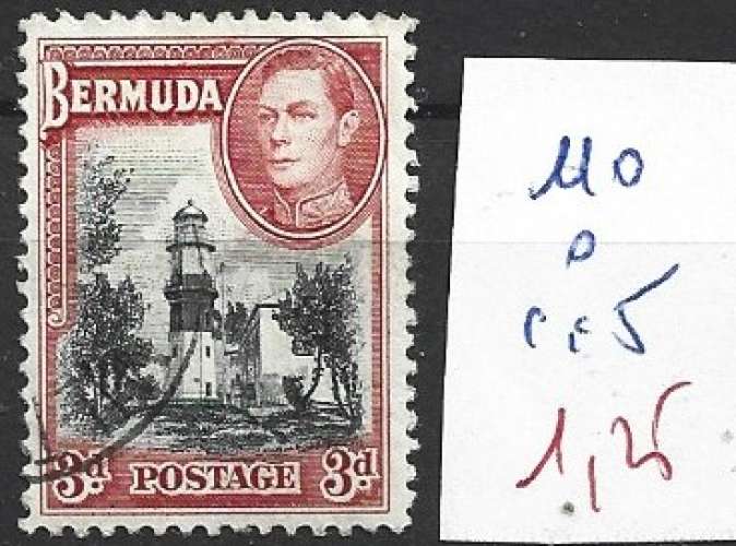 BERMUDES 110 oblitéré côte 5 € 