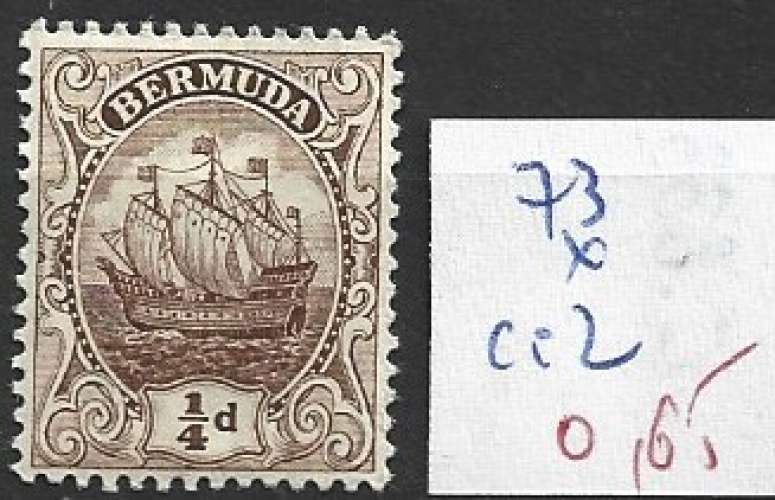 BERMUDES 73 * côte 2 € 