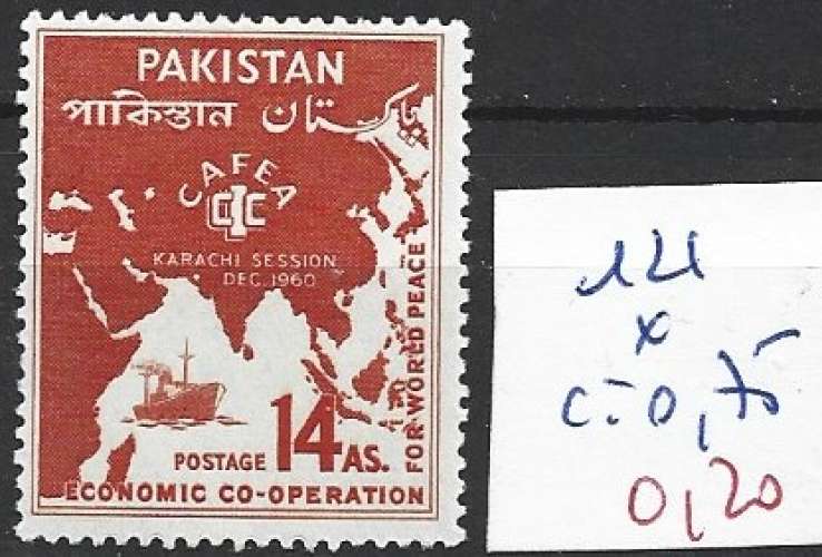 PAKISTAN 121 * côte 0.75 € 