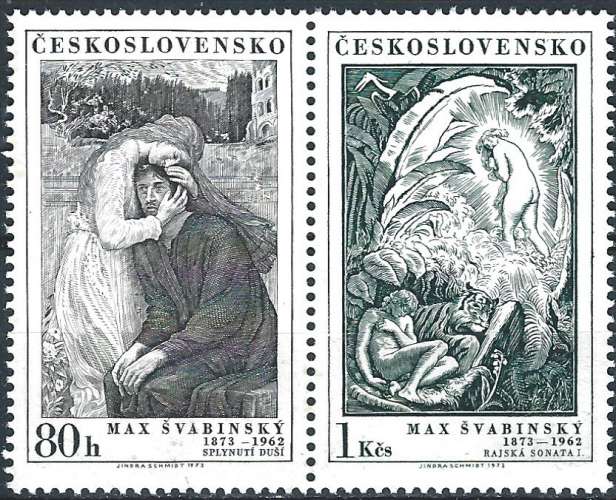 Tchécoslovaquie - 1973 - Y & T n° 2007 & 2008 - MNH