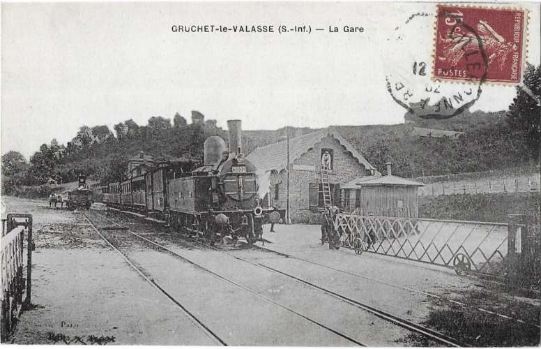 GRUCHET le VALASSE: la Gare 