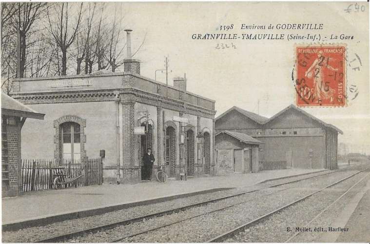 GRAINVILLE- YMAUVILLE: la Gare - 3598 Mellet édit