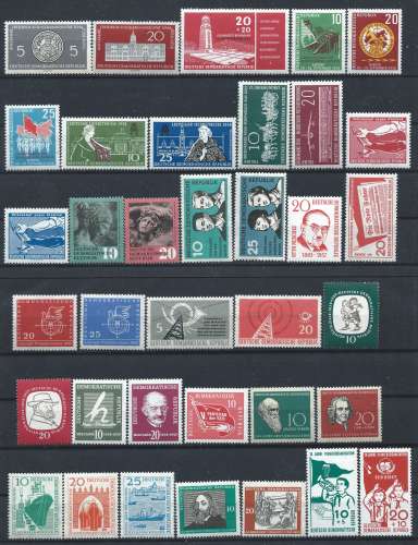 Allemagne RDA - Lot 36 Tp Neuf** Année 1958 - Sujets divers