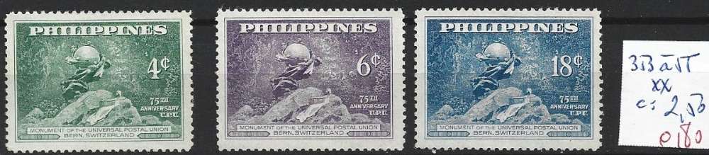 PHILIPPINES 353 à 355 ** côte 2.50 €  