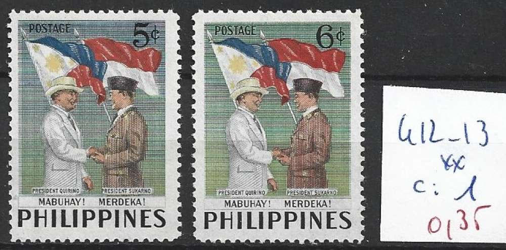 PHILIPPINES 412-413 ** ** côte 1 €  