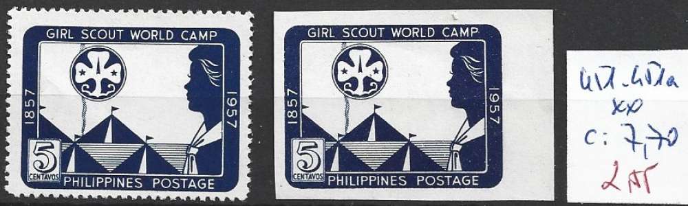 PHILIPPINES 451-451a ** côte 7.70 €  