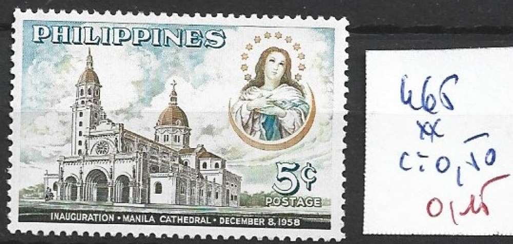 PHILIPPINES 465 ** côte 0.50 €  