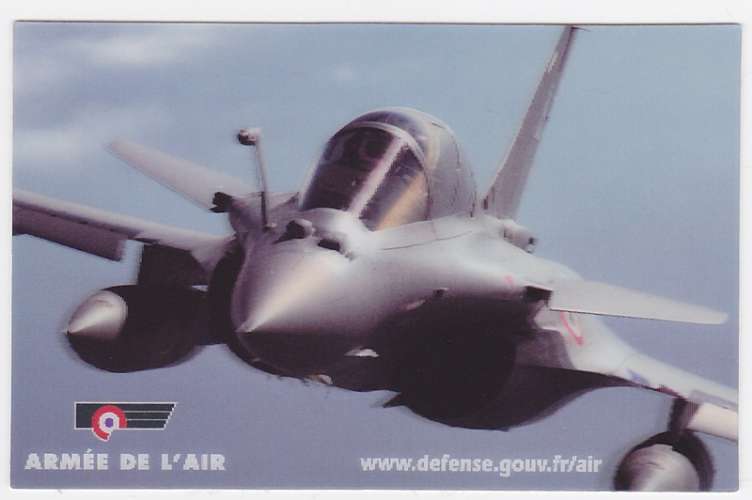 Carte autocollante Armée de l´Air française - Le Rafale