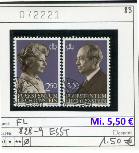 Liechtenstein 1983  - Michel 828-829 - oo oblit. - 