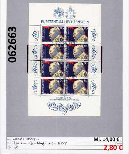 Liechtenstein 1983  - Michel 830 - oo oblit. - 