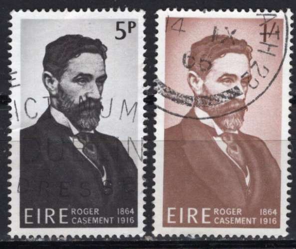 IRLANDE 1966 ROGER CASEMENT DIPLOMATE LA PAIRE OBLITERE