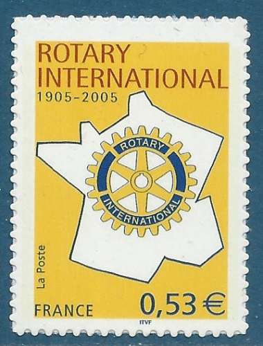 N°3750A / N°52 Centenaire du Rotary International autoadhésif neuf**