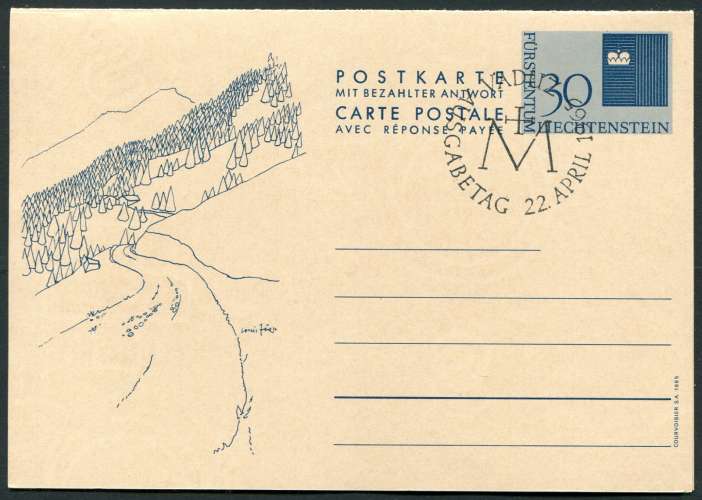 Liechtenstein 1965  - Michel P52 - oo oblit. / ** - 