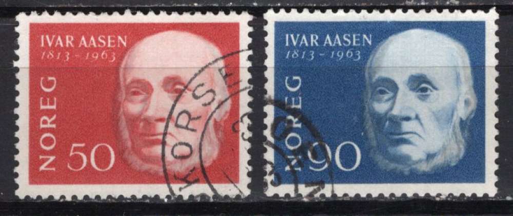 NORVEGE 1963 IVAR AASEN POETE OBLITERE