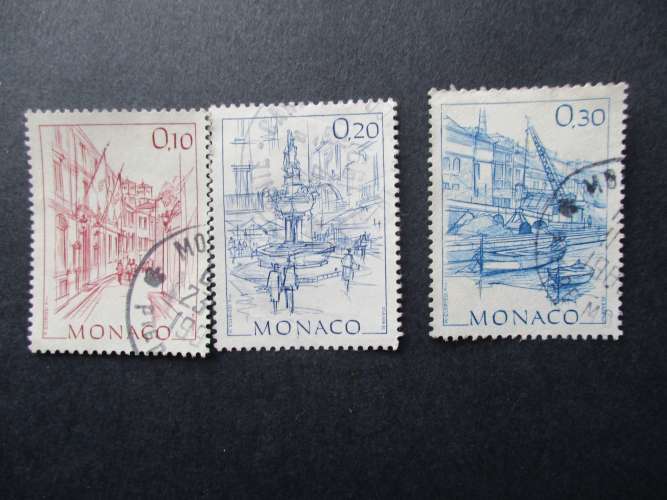 Monaco y & t 1405, 1407,1408 obl 1984