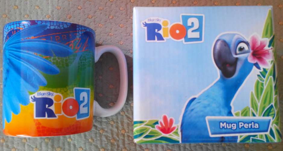 Mug publicitaire Intermarché - Film Rio 2, Perle