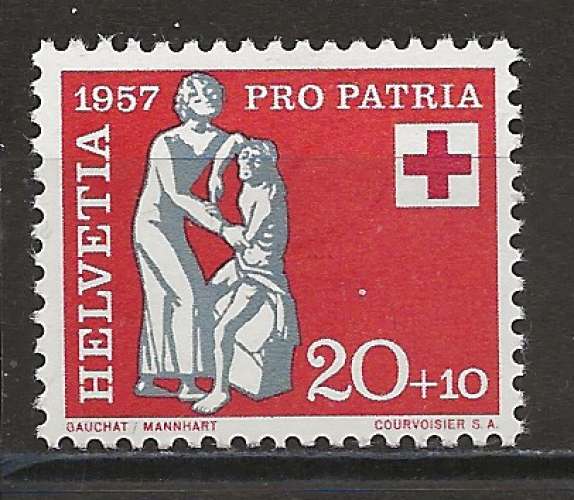 SUISSE ANNEE 1957 Y.T N°592 NEUF** 